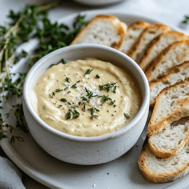 Butter Board Dip Mug Style served with bread