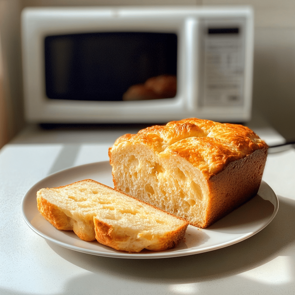 90-second keto mug bread with recipe card and ingredients