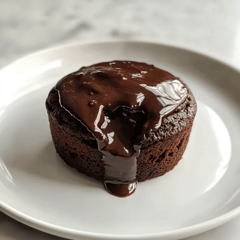 Spoon dipping into molten microwave chocolate pudding mug cake
