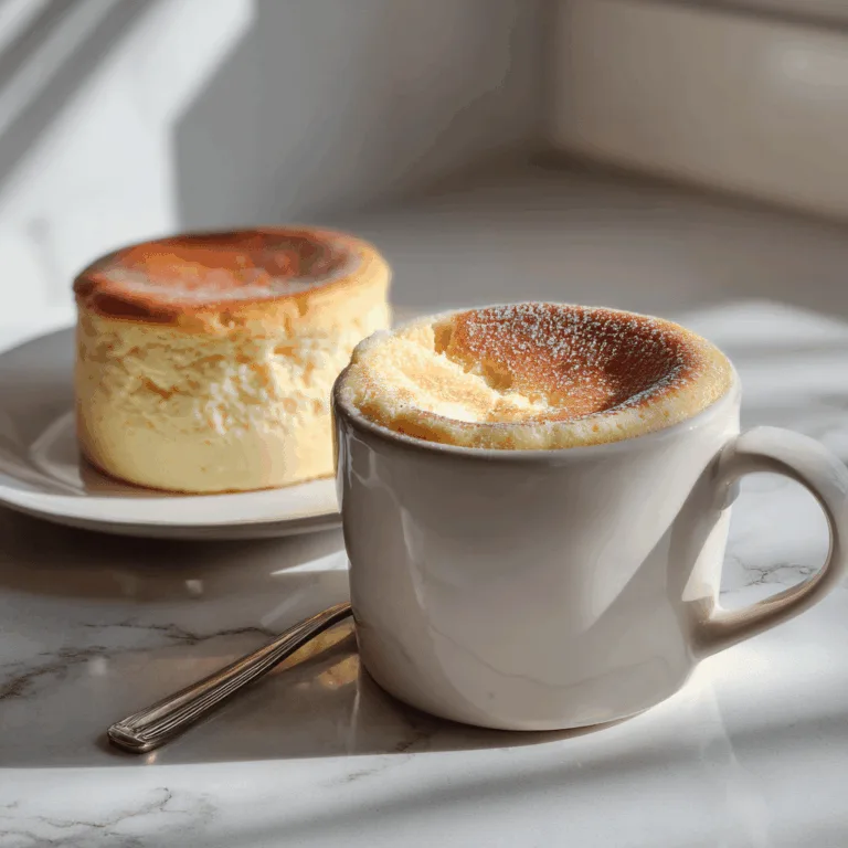 finished cheesecake in a mug with berries and spoon