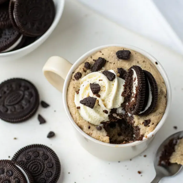Oreo Cookie Mug Cake