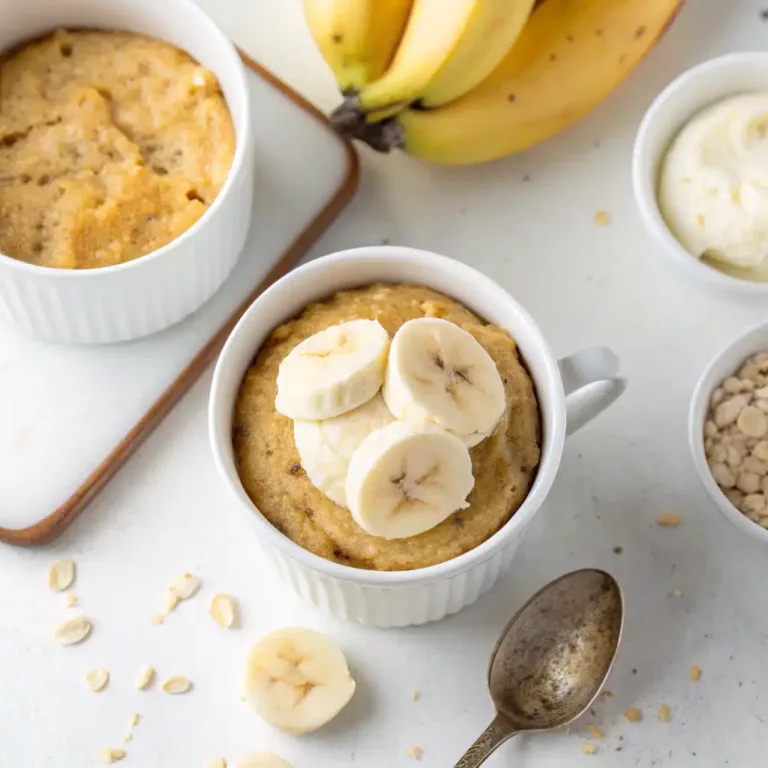 Easy Banana Mug Cake Recipe ready in minutes—moist, fluffy, delicious. Get the tips, swaps, and microwave times. Make yours now!