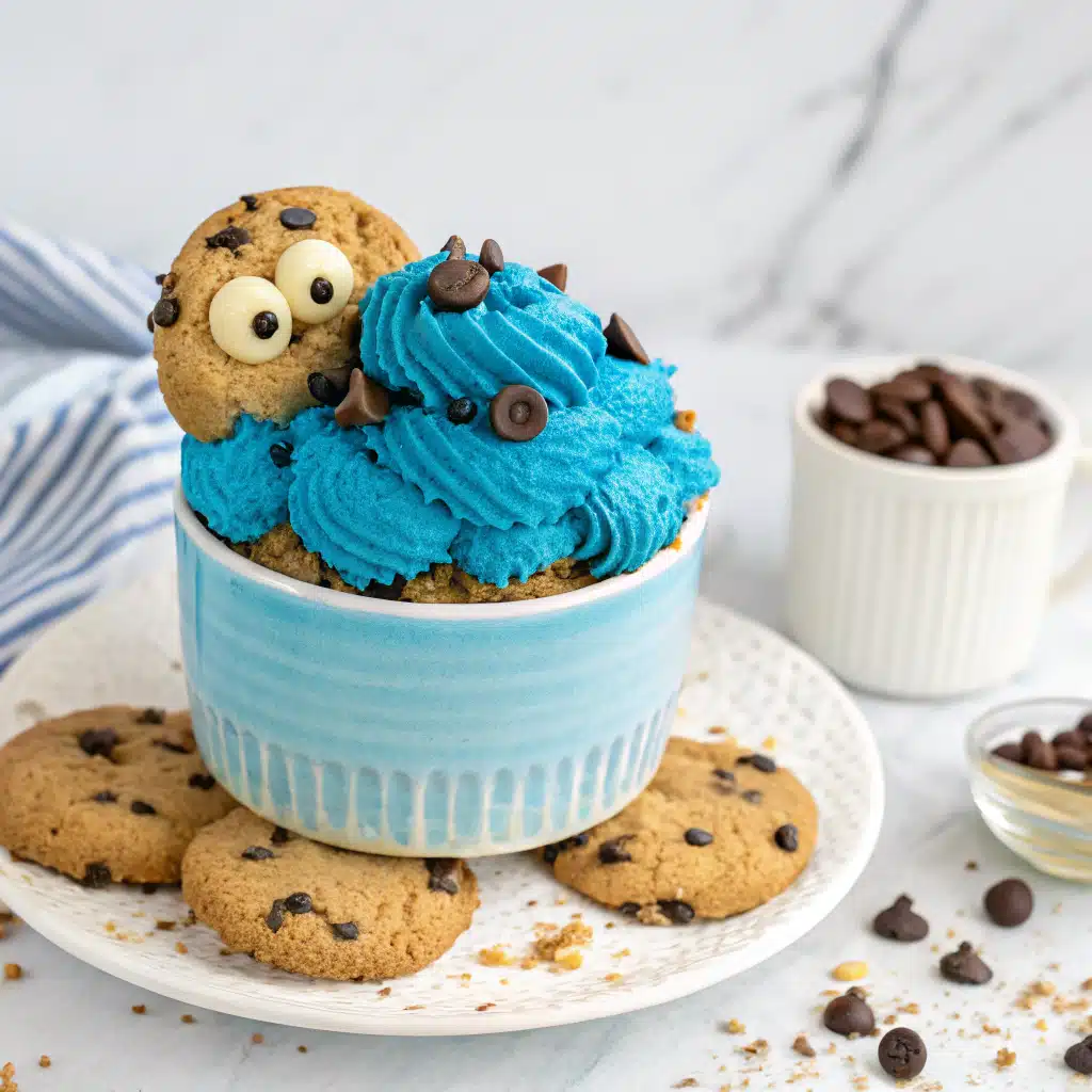 Cookie Monster Mug Cake: 60-Second Irresistible Bliss