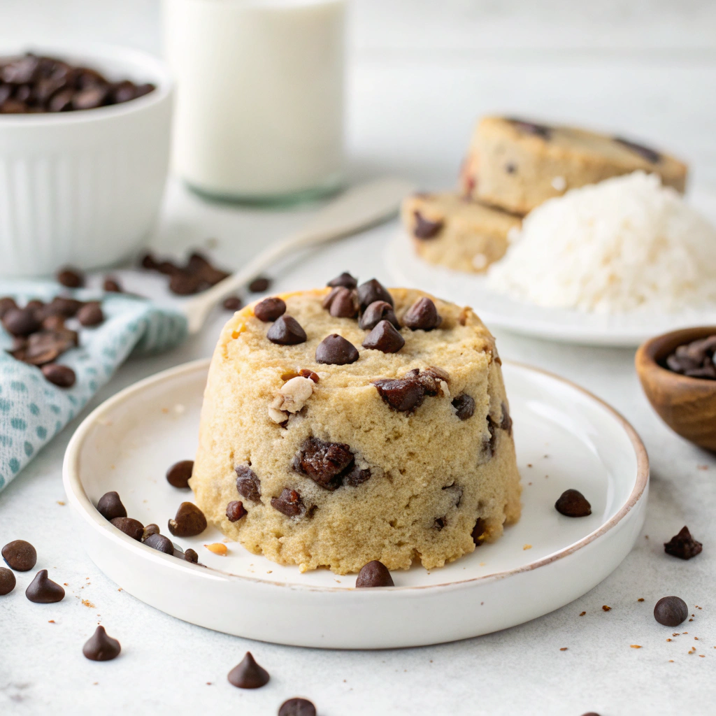 Coconut Chocolate Chip Keto Mug Cake: 5-Min Miracle