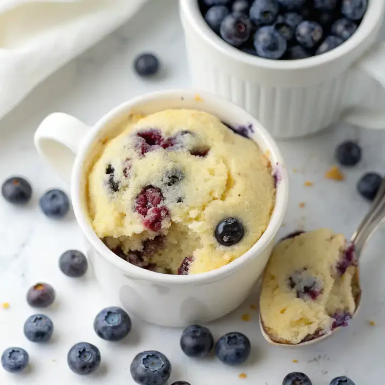 Blueberry Muffin Mug Cake