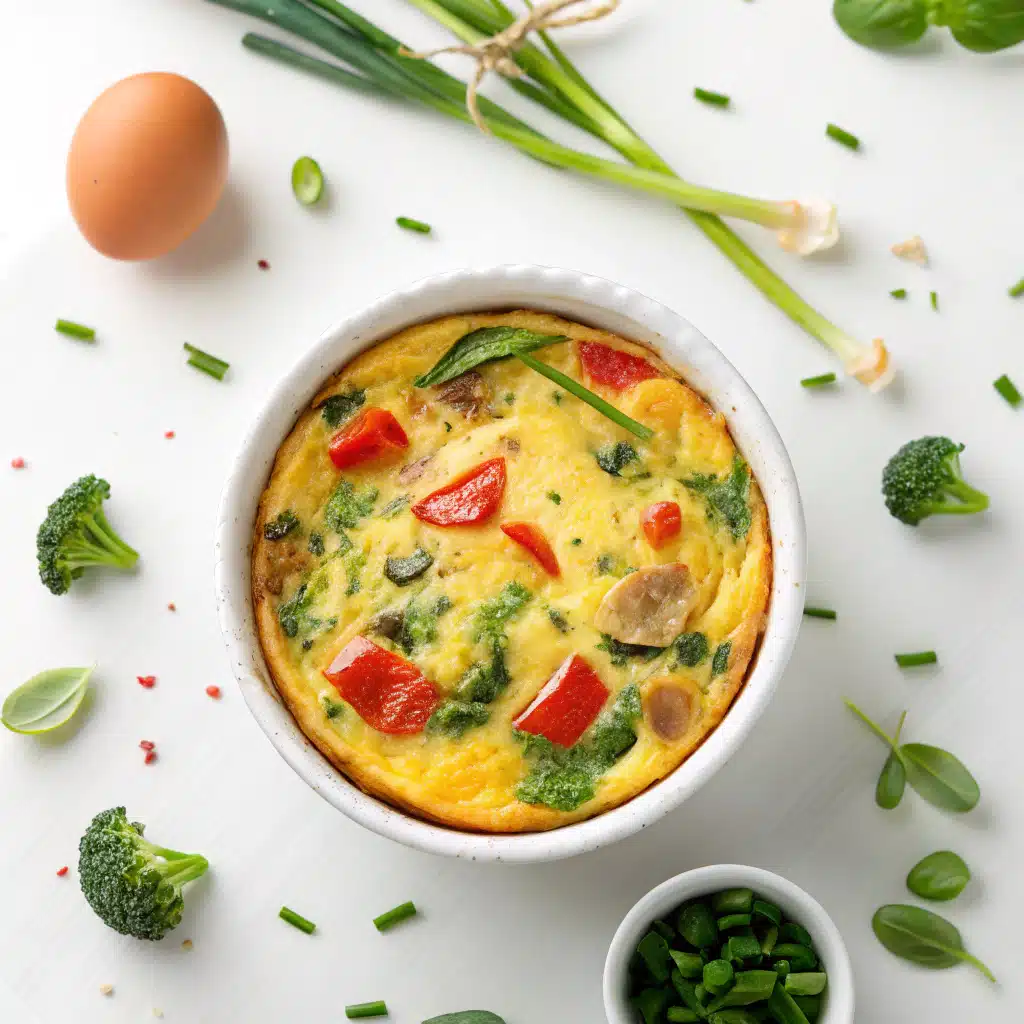 Savory Egg & Vegetable Mug Frittata: 5-Minute Power Meal