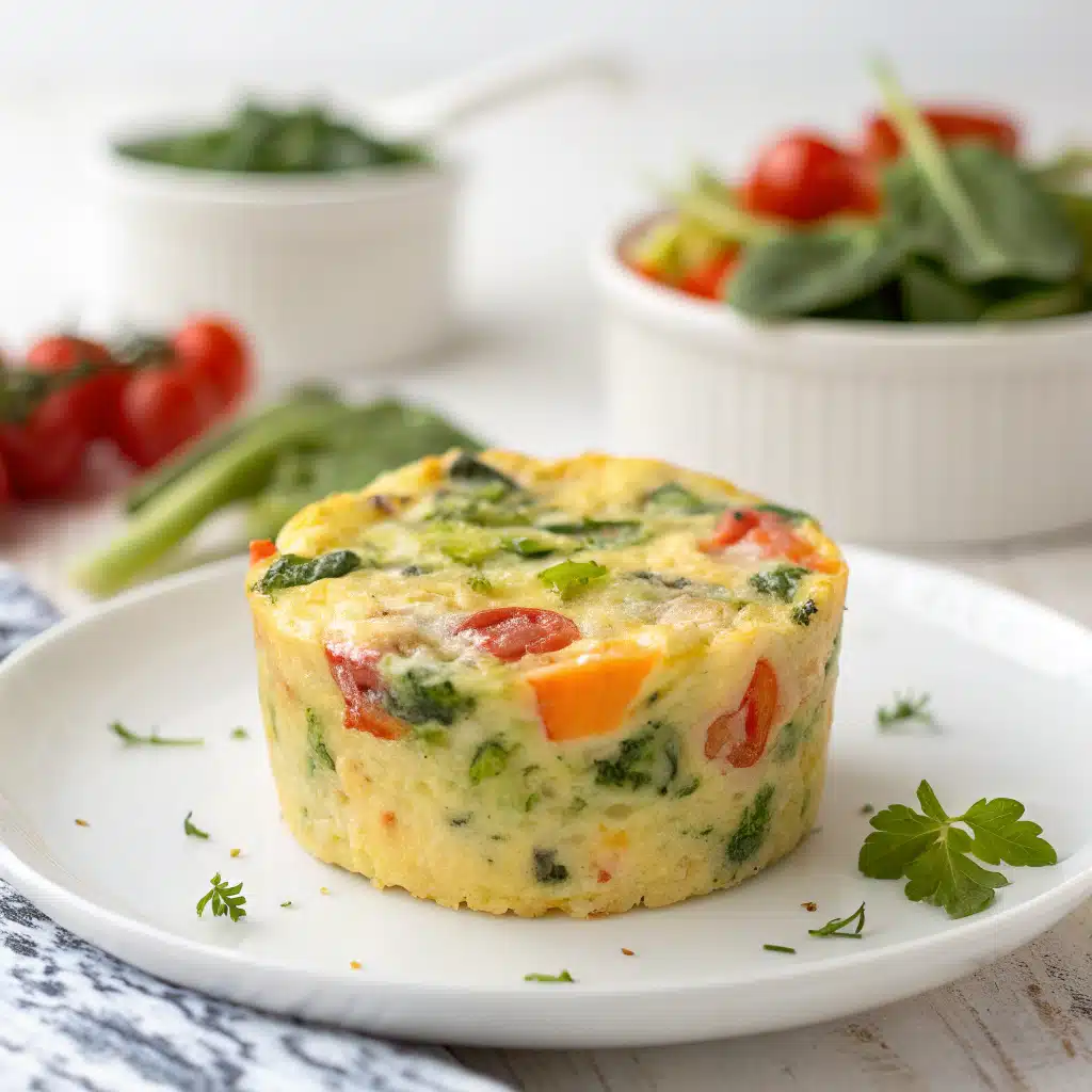 Veggie & Cheddar Egg Mug Frittata: 7-Min Power Fix