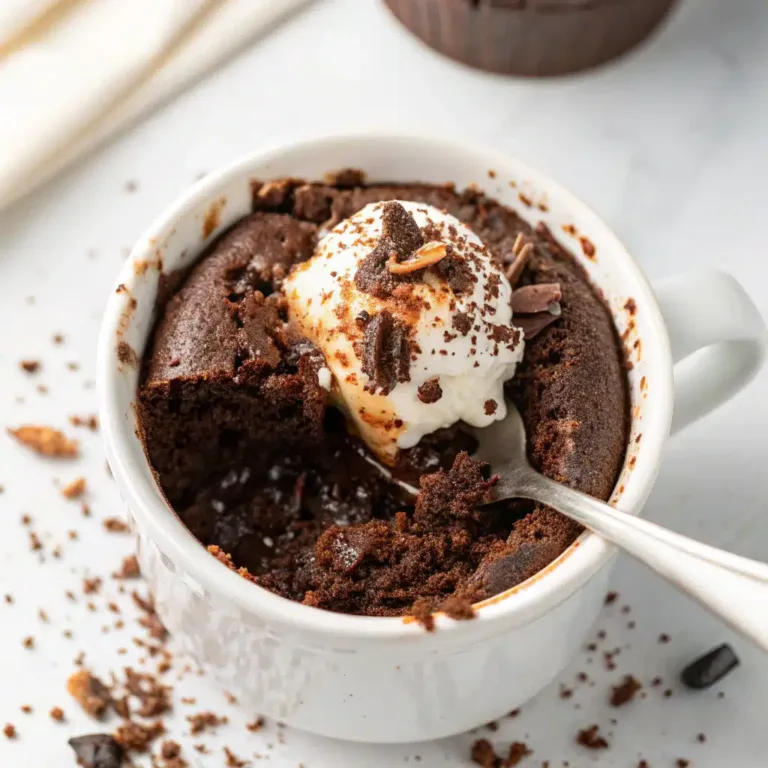 Double Chocolate Lava Mug Cake