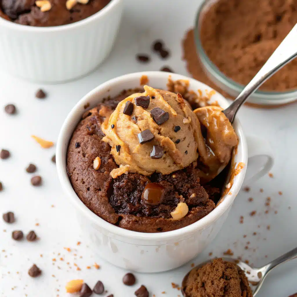 High-Protein Peanut Butter Chocolate Mug Cake: 5-Min Epic