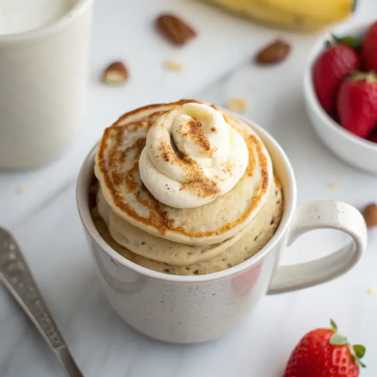 Greek Yogurt Protein Pancake Mug: 7-Minute Power Breakfast