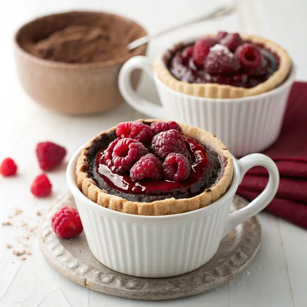 Chocolate Raspberry Mug Tart: 7 Irresistible Minutes