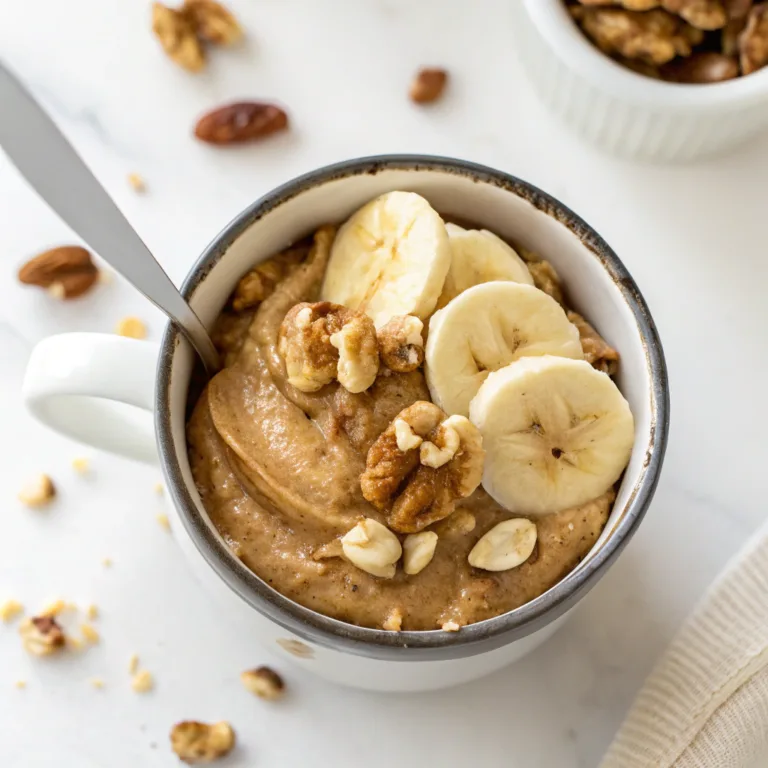 Protein Banana Nut Mug: 7-Min Insanely Good Breakfast