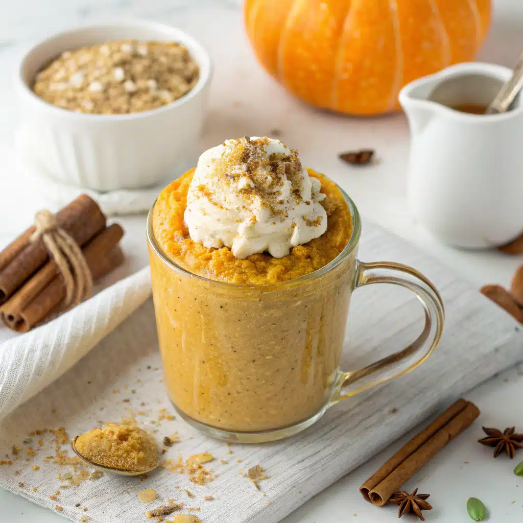 Pumpkin Protein Oat Mug: 5-Minute Cozy Power Breakfast