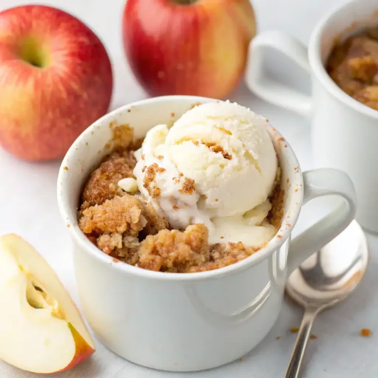 Microwave Apple Crisp in a Mug