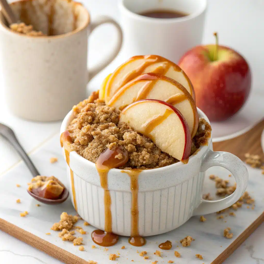 Caramel Apple Mug Crisp: 5-Minute Irresistible Comfort