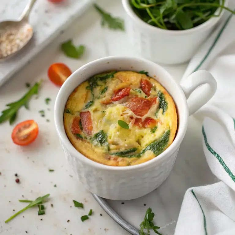 Savory Egg & Vegetable Mug Frittata: 5-Minute Power Meal