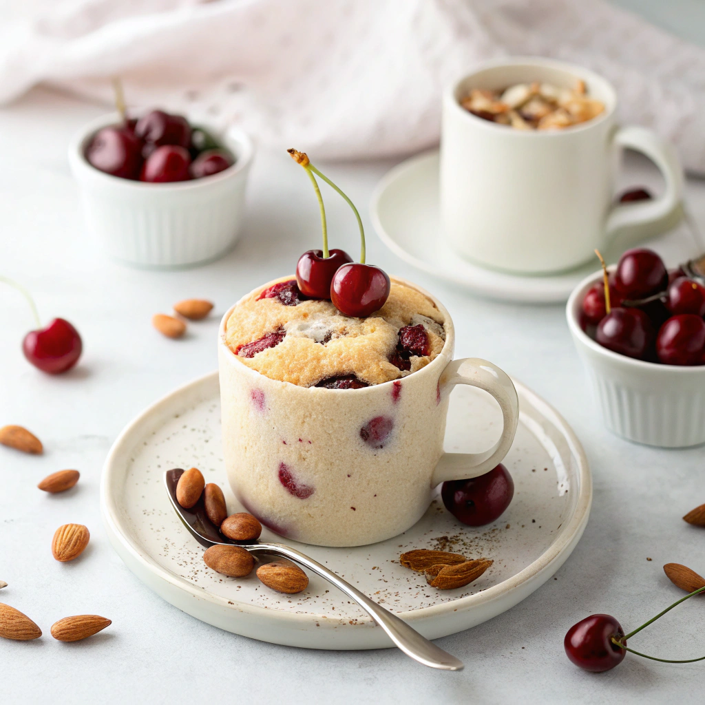 Cherry Almond Mug Cake: 90-Second Irresistible Magic