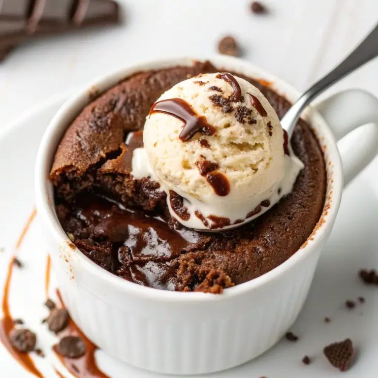 Molten Lava Brownie Mug Cake