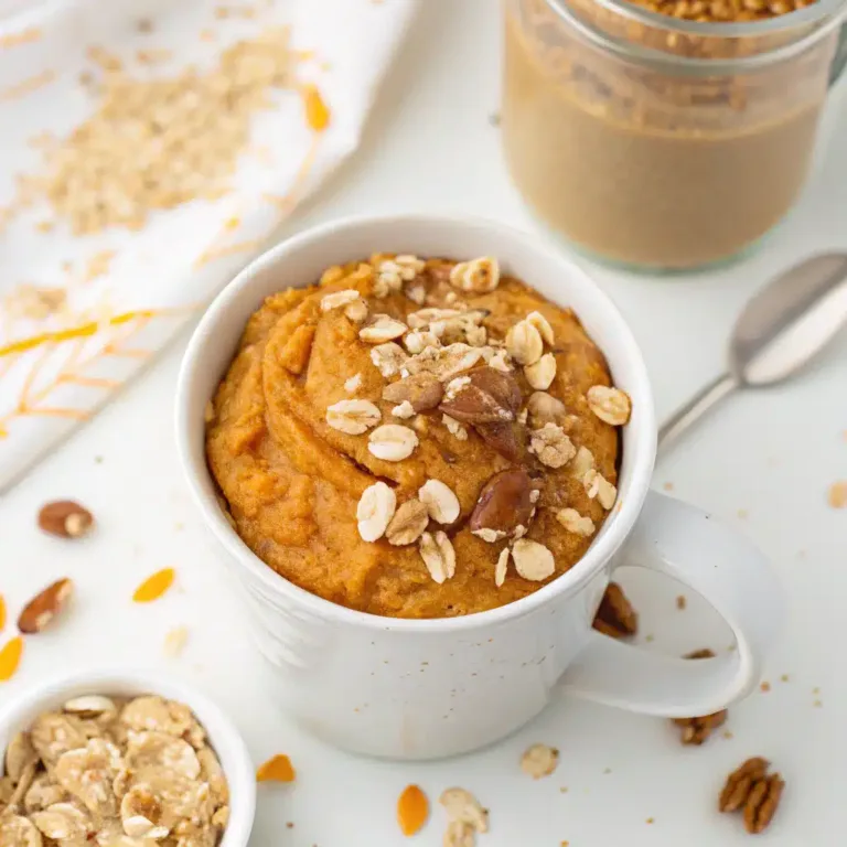 Pumpkin Protein Oat Mug: 5-Minute Cozy Power Breakfast