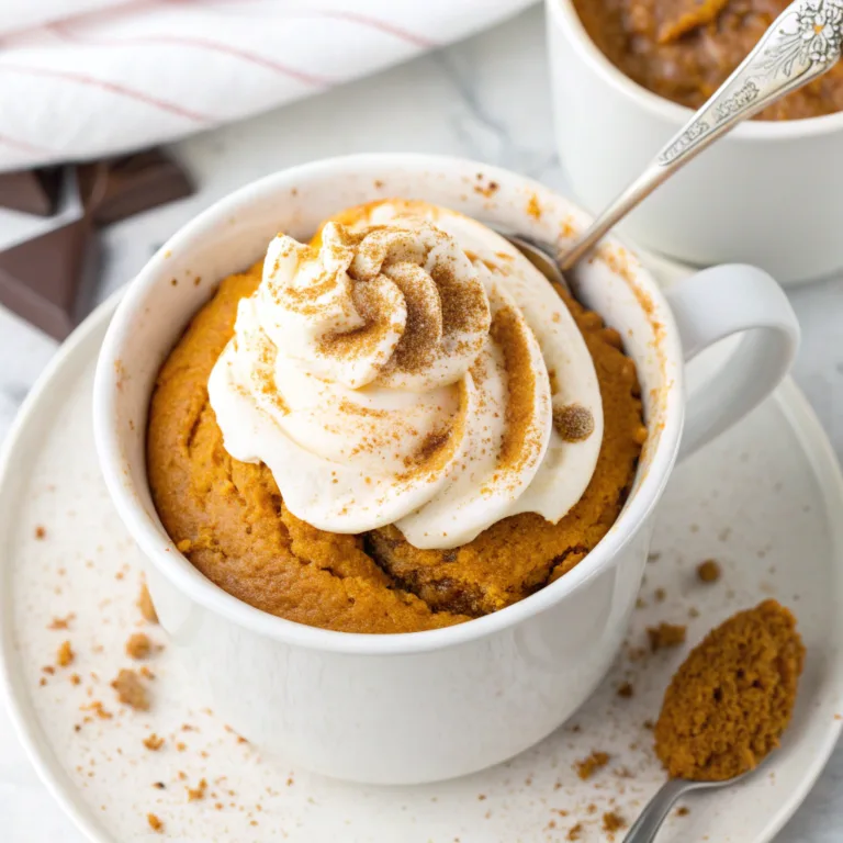 Pumpkin Spice Mug Cake: 5-Minute Irresistible Cozy Treat