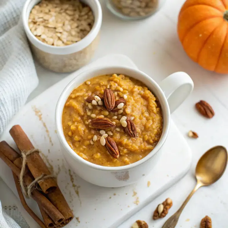 Pumpkin Spice Oatmeal Mug: 7-Minute Ultimate Comfort