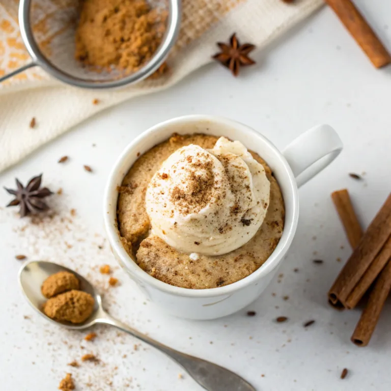 Chai Spice Mug Cake: 5-Minute Irresistible Cozy Bliss