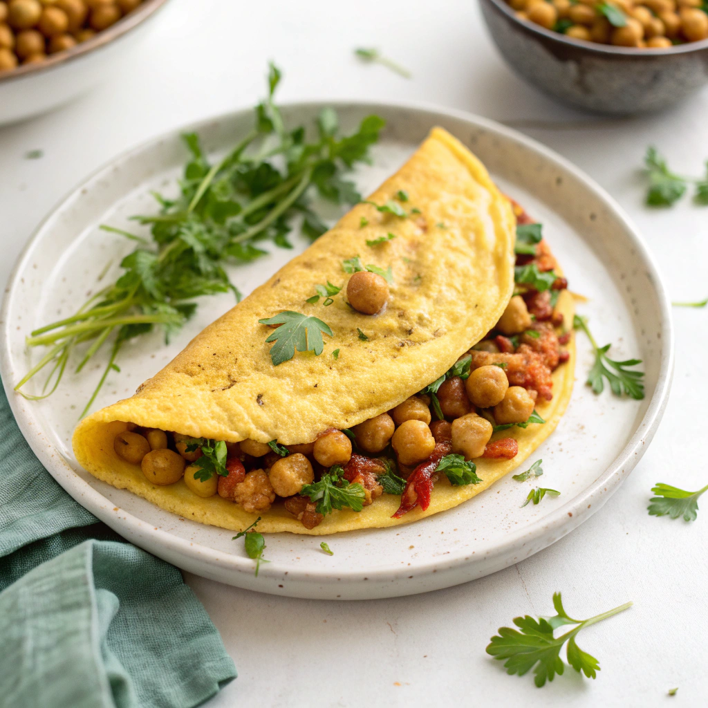 Vegan Chickpea Omelette Mug: 7 Irresistible Minutes