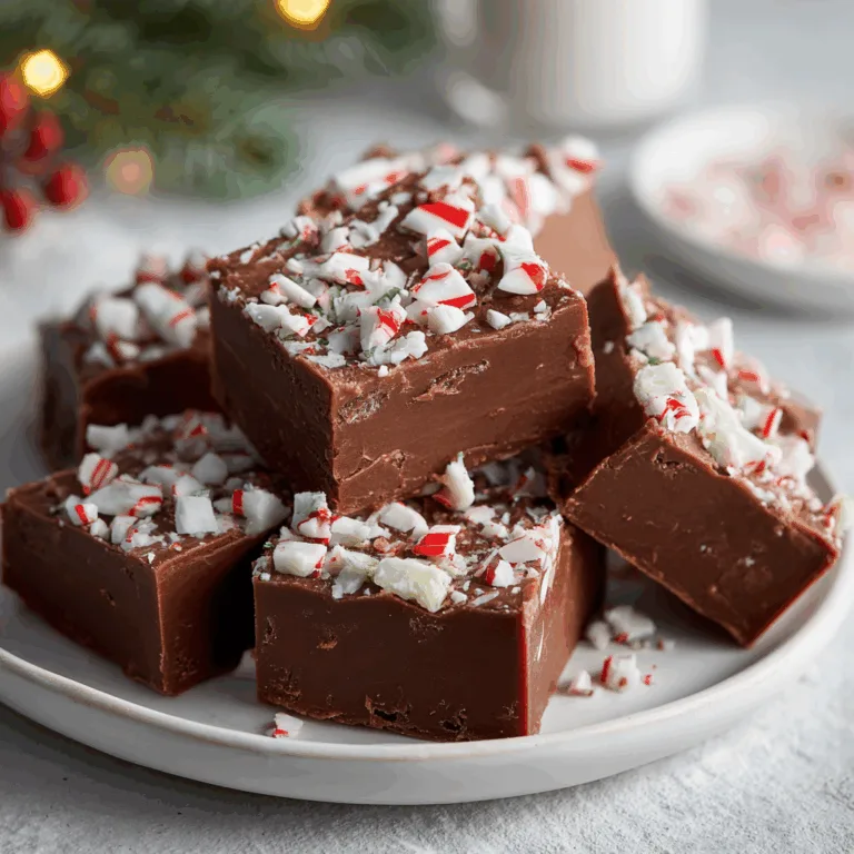Easy 5-Ingredient Peppermint Mocha Fudge Recipe – Quick & Delicious Holiday Treat