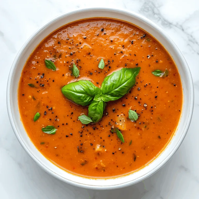 Classic Creamy Tomato Basil Soup Recipe | Easy & Delicious