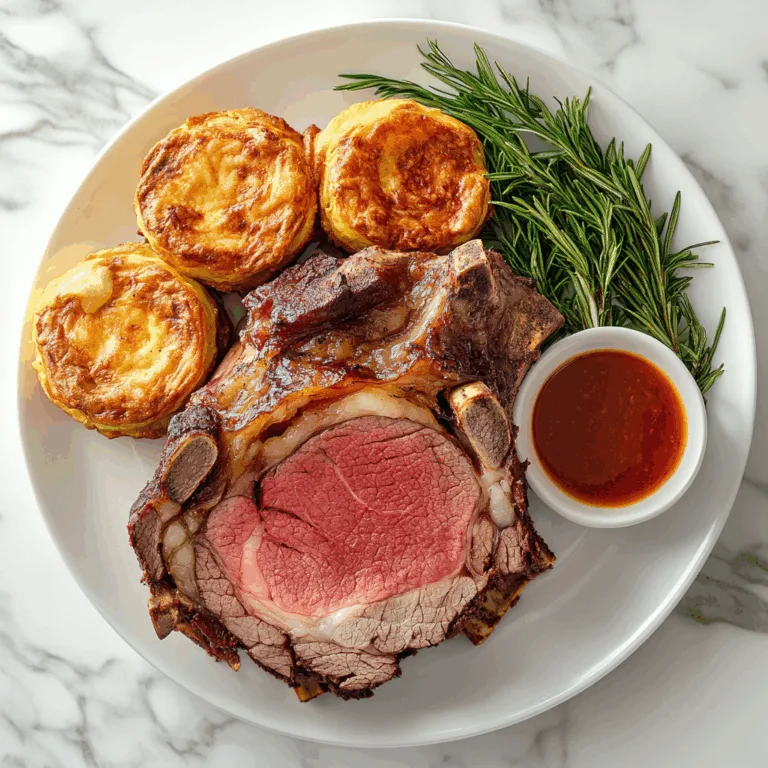 Classic Prime Rib with Yorkshire Pudding Recipe | Perfect Roast Dinner Guide
