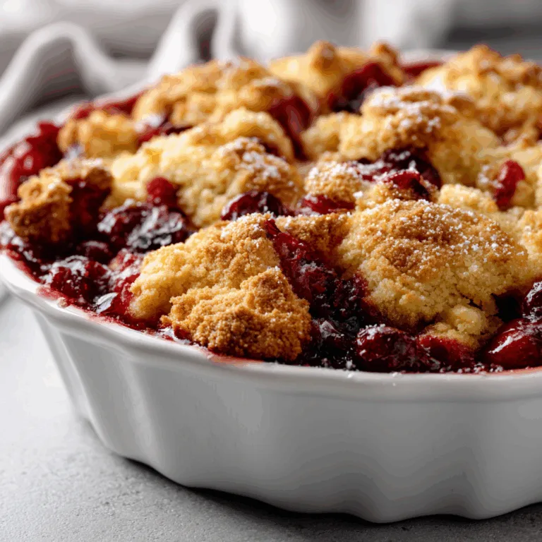 Easy Dump & Bake Cranberry Cobbler Recipe – Quick & Delicious Dessert