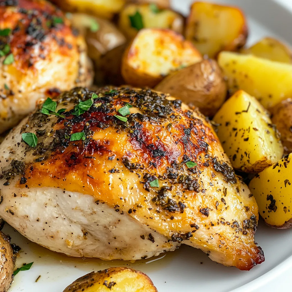 Easy Gluten-Free Baked Oregano Chicken with Roasted Potatoes Recipe
