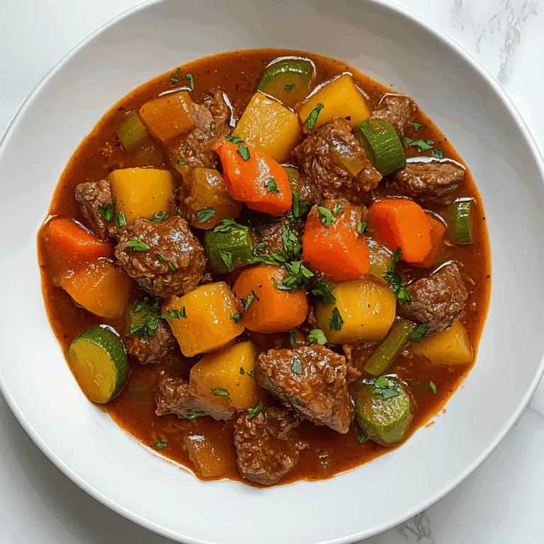 Hearty Gluten-Free Beef Stew with Fresh Veggies | Easy Healthy Recipe