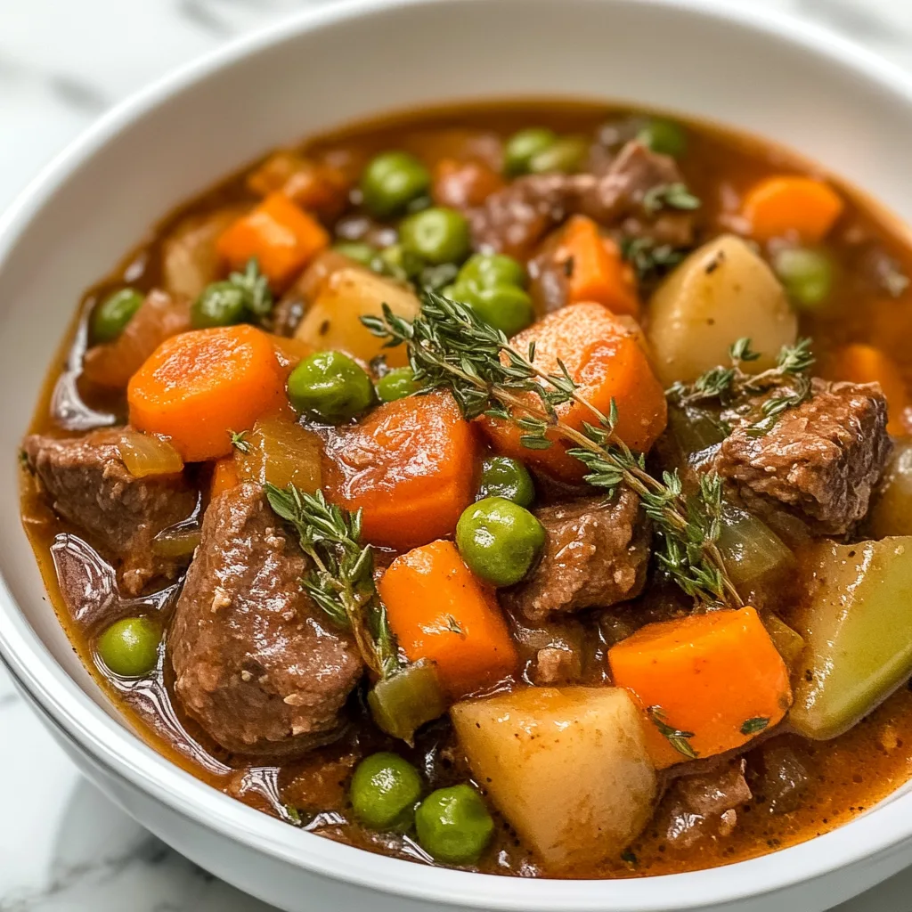 Hearty Gluten-Free Beef Stew with Fresh Veggies | Easy Healthy Recipe