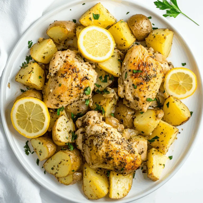 Greek Slow Cooker Lemon Chicken and Potatoes Recipe | Easy Mediterranean Meal