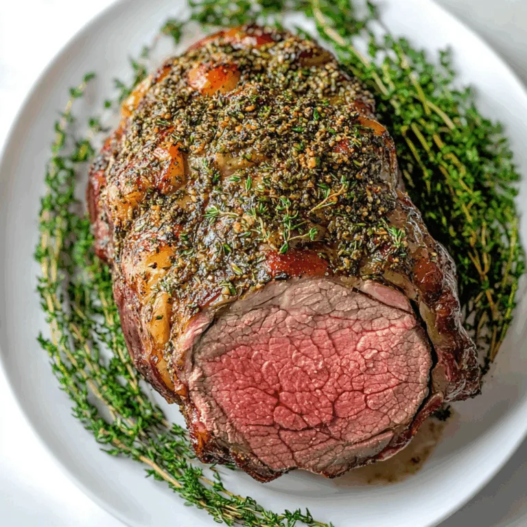 Herb-Crusted Prime Rib Roast Recipe | Juicy & Flavorful Holiday Roast