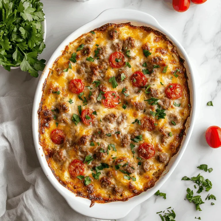 Delicious Sausage Breakfast Casserole Recipe | Easy & Hearty Morning Meal