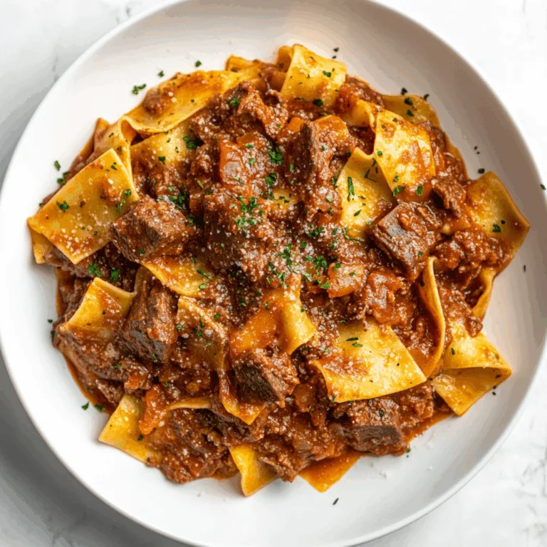 Slow Cooker Beef Ragu with Pappardelle | Easy Hearty Italian Dinner Recipe