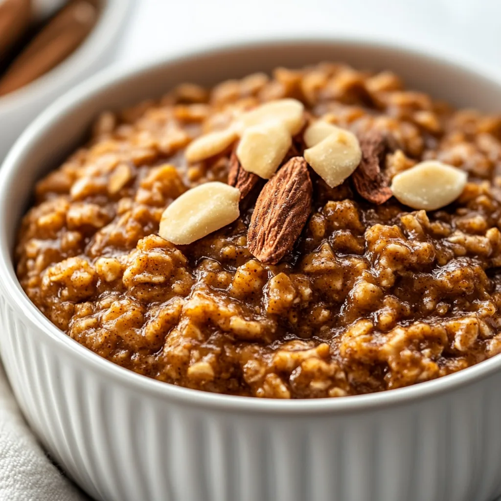 Slow Cooker Gingerbread Oatmeal Recipe – Easy, Cozy & Healthy Breakfast