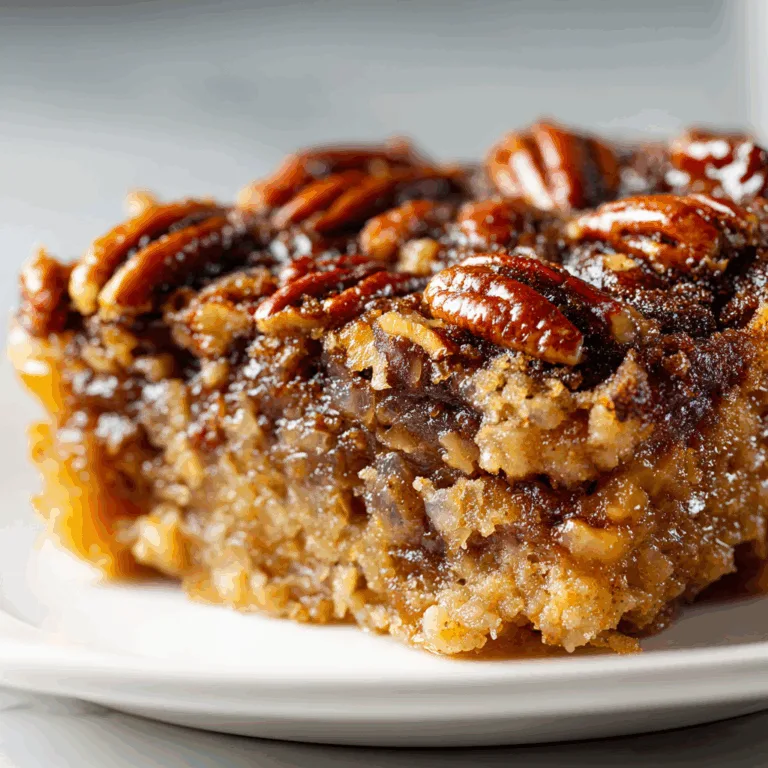 Easy Slow Cooker Pecan Pie Dump Cake Recipe – Delicious & Quick Dessert