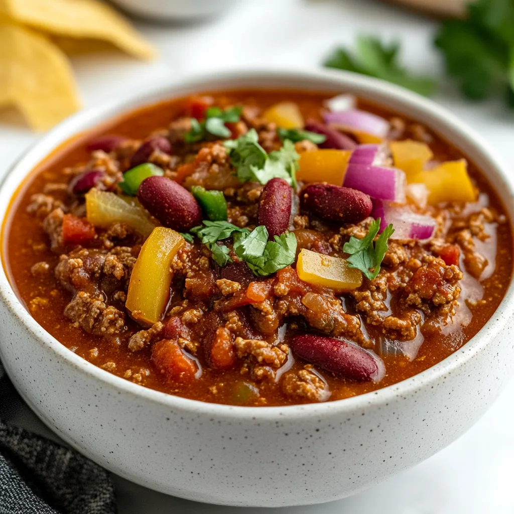 Slow Cooker Texas-Style Chili Recipe | Easy & Authentic Chili Cooked Low & Slow