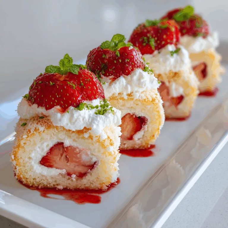 Delicious Strawberry Shortcake Sushi Rolls Recipe – Sweet & Easy Dessert Idea
