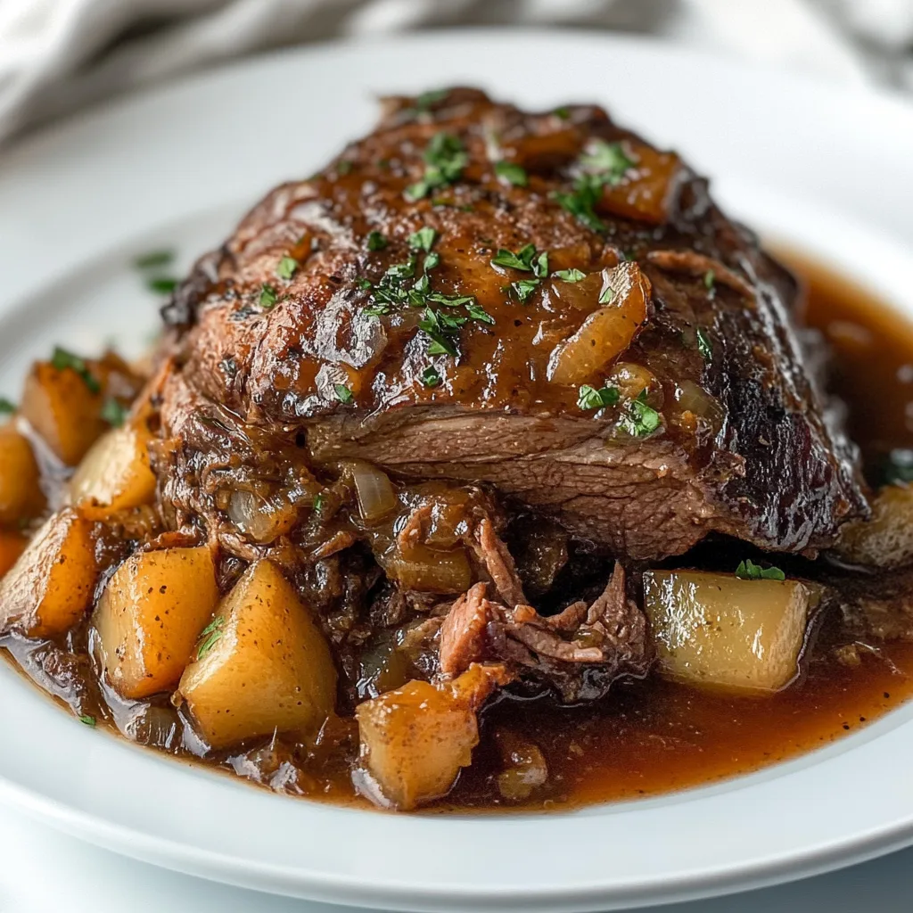 Tender Apple Cider Braised Beef Shoulder Recipe | Easy Slow-Cooked Beef