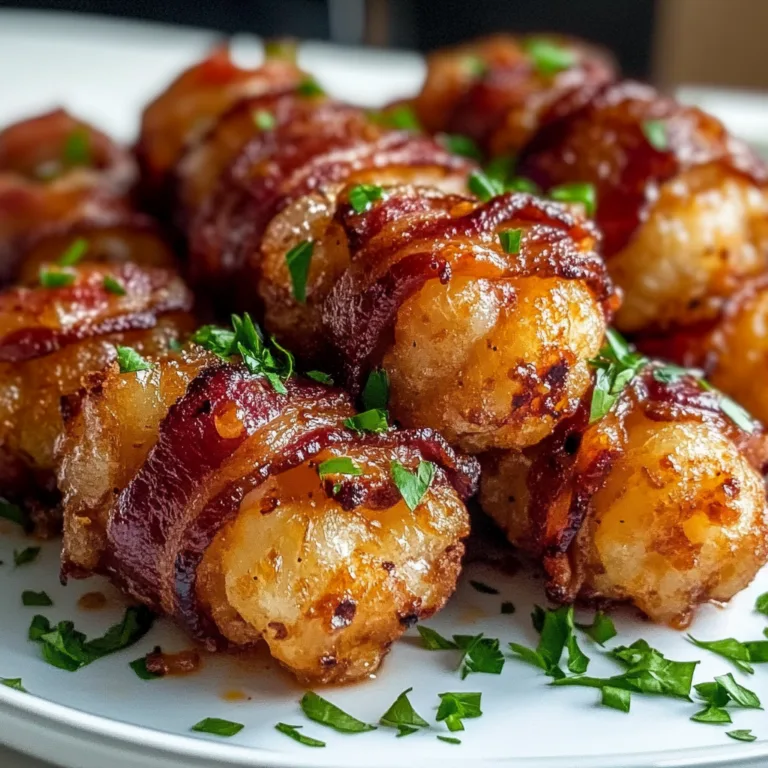 Crispy Bacon Wrapped Tater Tot Bombs Recipe | Easy Appetizer Ideas