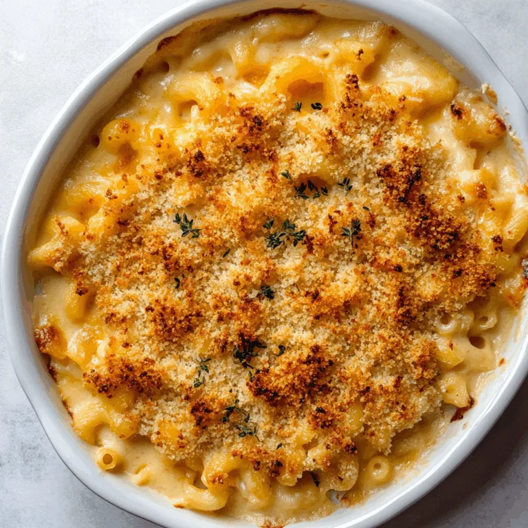 Classic Baked Macaroni and Cheese with Crispy Panko Topping – Cheesy & Crunchy Delight