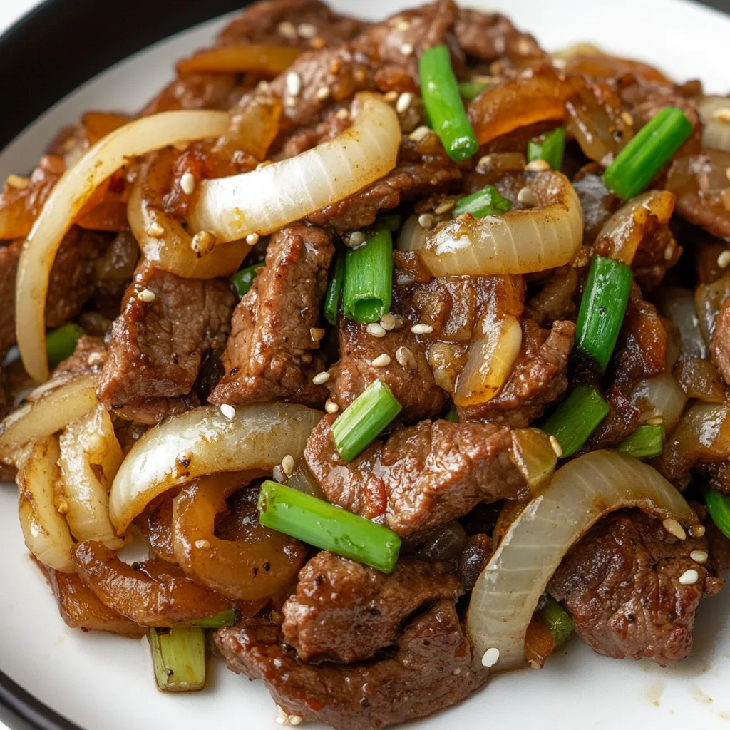 Quick and Easy Beef and Onion Stir Fry Recipe | Delicious Asian Dinner Ideas