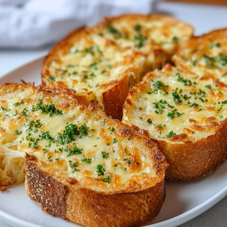 Delicious Cheesy Garlic Bread Recipe | Easy & Crispy Garlic Cheese Bread