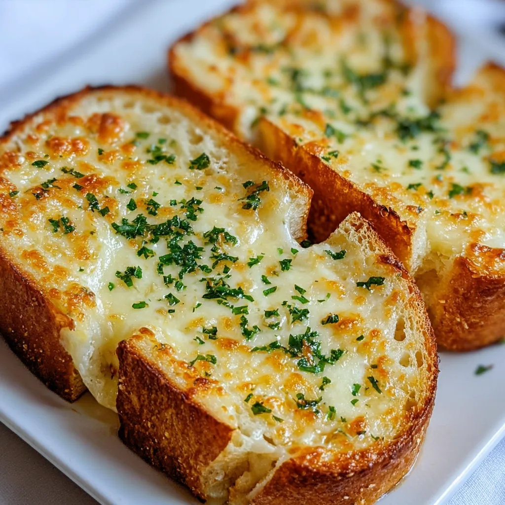 Delicious Cheesy Garlic Bread Recipe | Easy & Crispy Garlic Cheese Bread