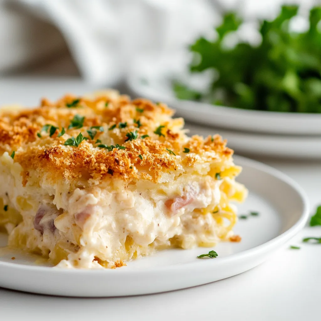Delicious Chicken Cordon Bleu Casserole Recipe | Easy & Creamy Bake