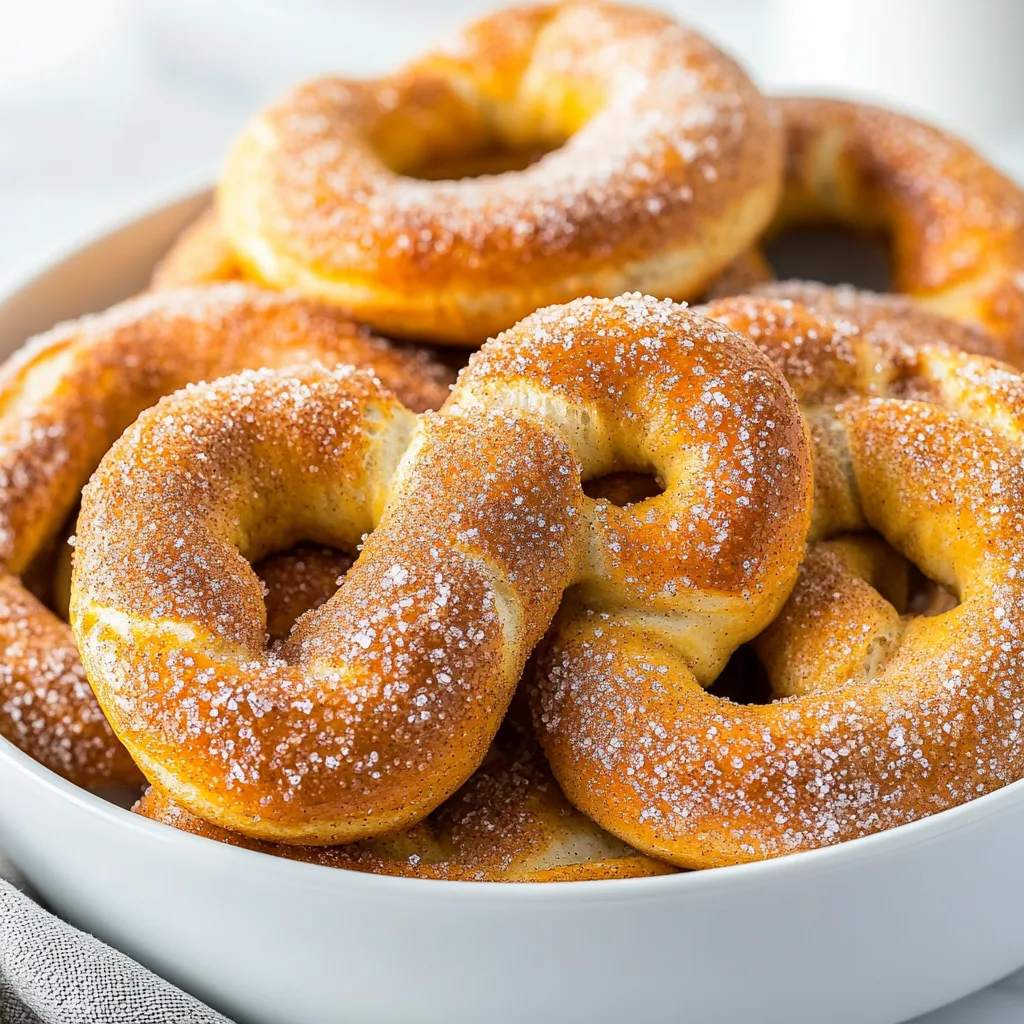 Delicious Cinnamon Sugar Soft Pretzels Recipe | Easy Homemade Snack